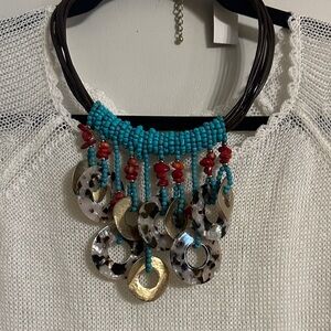 Multicolor Beaded Statement Necklace